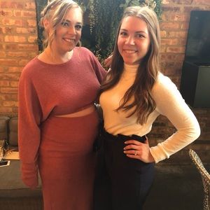 Pink blush maternity dress